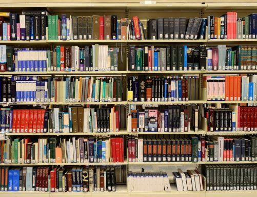 Books on Library Shelf